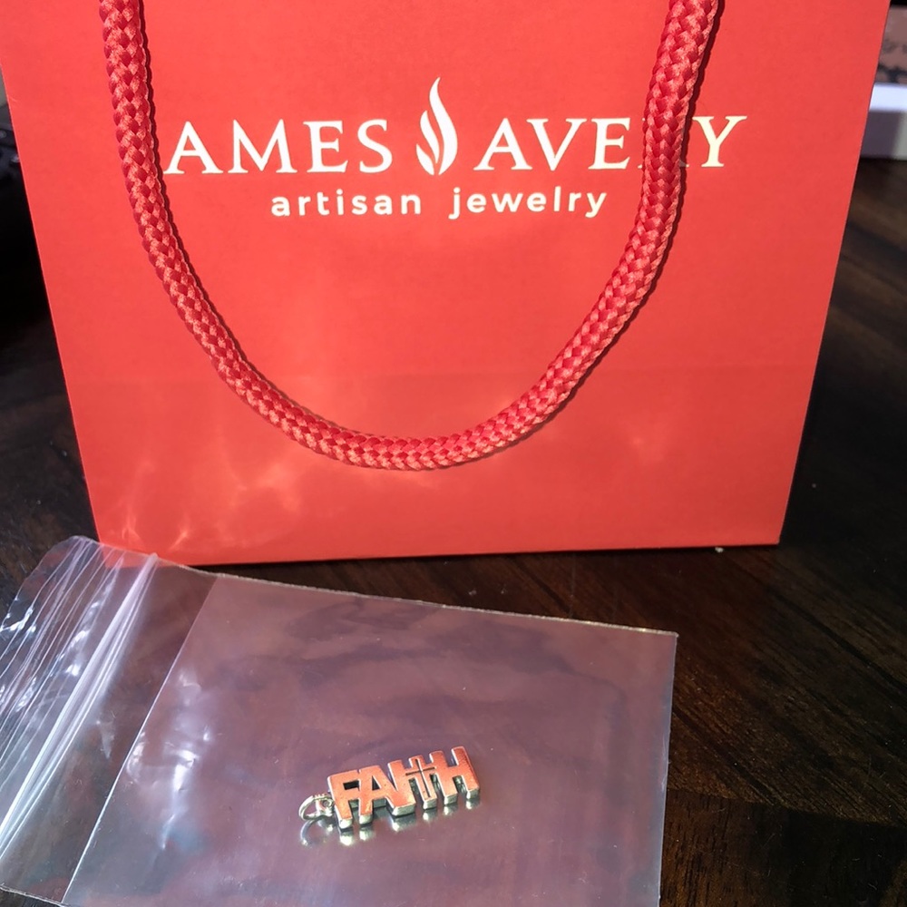 James Avery Faith Charm